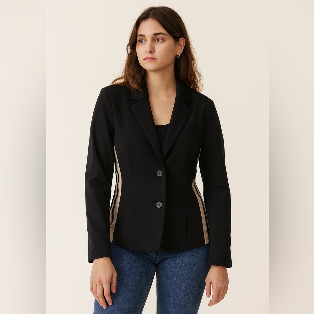 Oui Blazer With Accent Trim